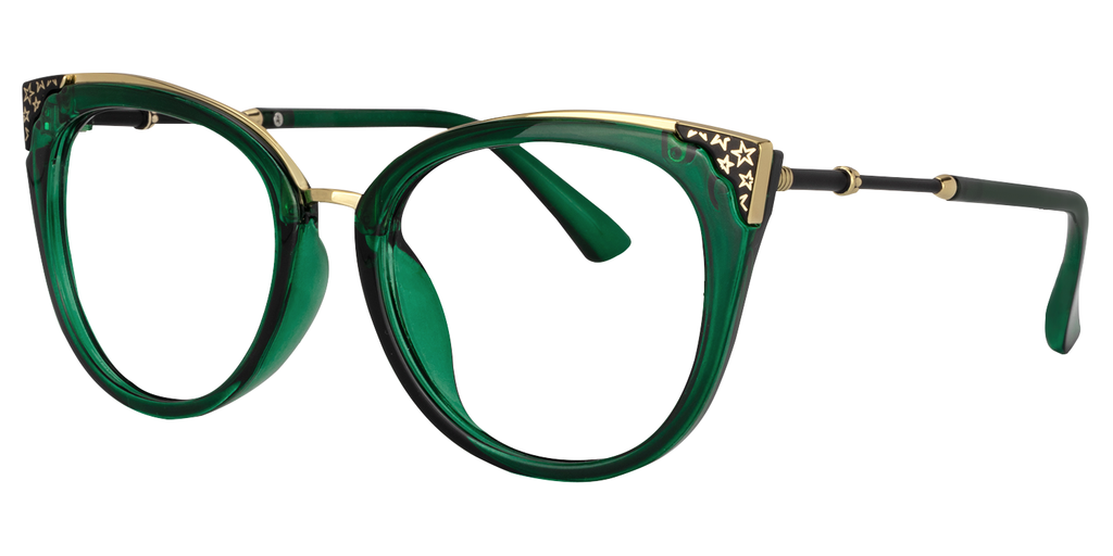 RAPTR EMERALD cateye prescription glasses — product view 2