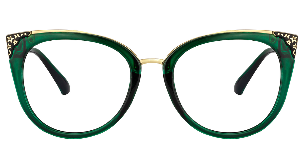 RAPTR EMERALD cateye prescription glasses — product view 1