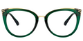 RAPTR EMERALD cateye prescription glasses — product view 1