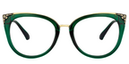 RAPTR EMERALD cateye prescription glasses — product view 1