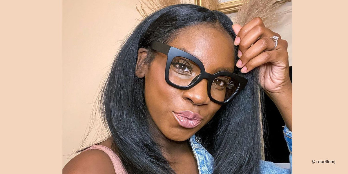 RAPTR NOIR cateye prescription glasses — product view 2