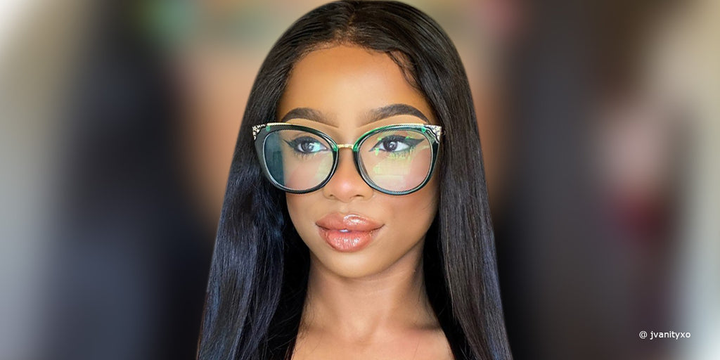 RAPTR EMERALD cateye prescription glasses — product view 3